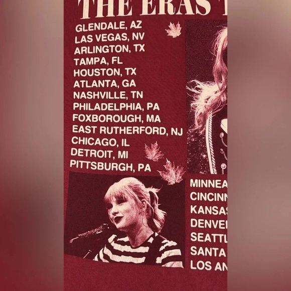 2023 Taylor Swift The Eras Tour Concert Short Sleeve Unisex Cotton T-Shirt Small - Picture 9 of 10